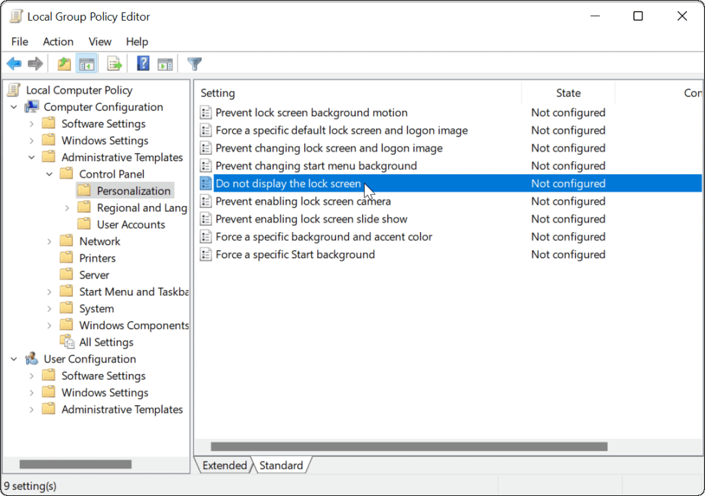 Hoe het vergrendelscherm op Windows 11 uit te schakelen