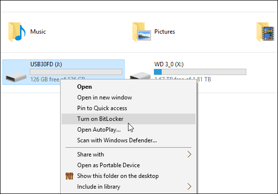 Windows 10에서 USB 플래시 드라이브 또는 SD 카드를 암호화하는 방법