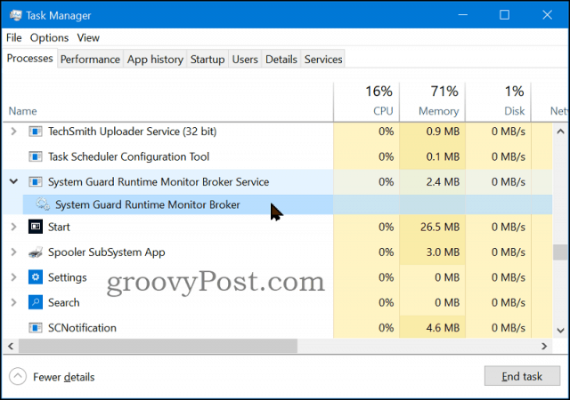 O que é SgrmBroker.exe e por que está em execução?