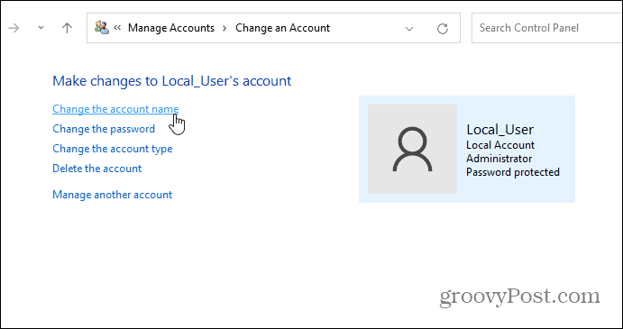 So ändern Sie Ihren Kontonamen unter Windows 11