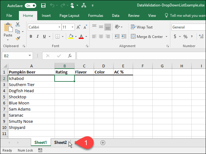 Cum se creează liste drop-down utilizând validarea datelor în Microsoft Excel