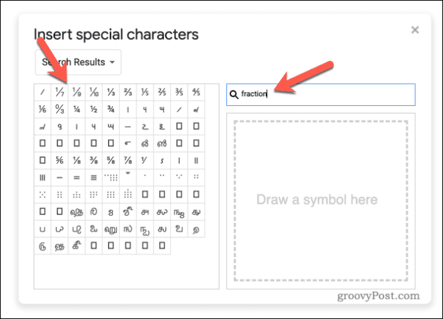 Cum să scrieți fracții în Google Docs