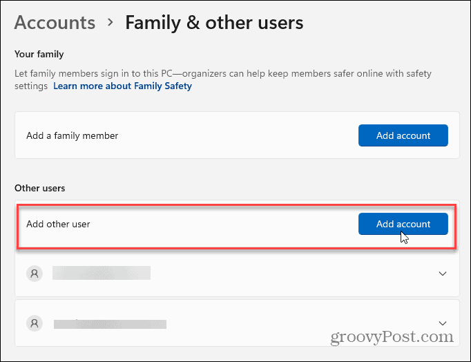 Come aggiungere un account utente locale su Windows 11