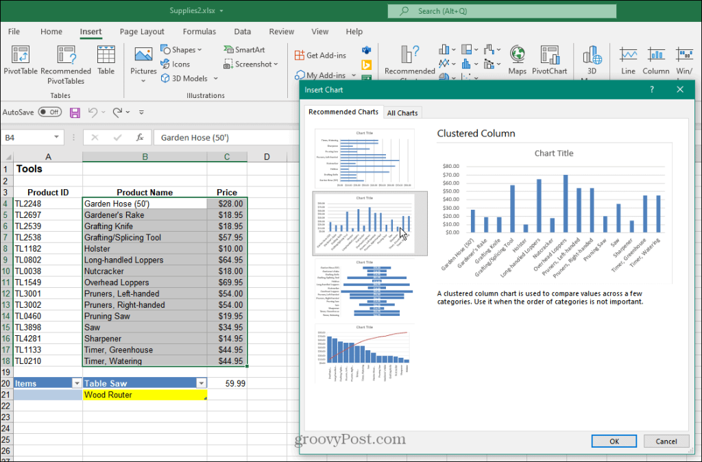 Cum se face un grafic cu bare în Excel