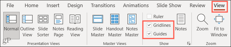 Microsoft PowerPoint 슬라이드쇼에서 개체를 정렬하는 방법