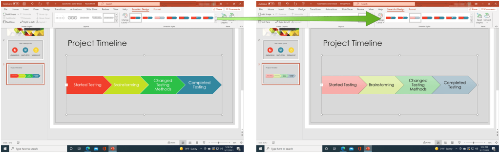 Cum să creați o cronologie Microsoft PowerPoint pentru a afișa datele