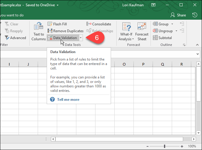 Cum se creează liste drop-down utilizând validarea datelor în Microsoft Excel