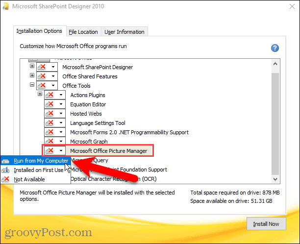 如何恢復 Microsoft Office 圖片管理器