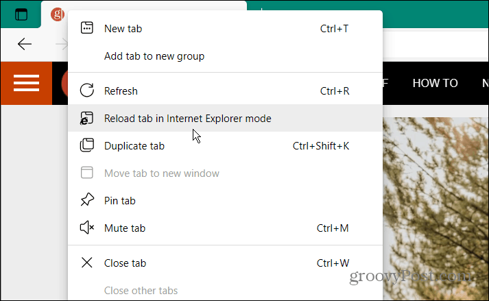 Edge에서 Internet Explorer 모드로 웹 사이트를 여는 방법