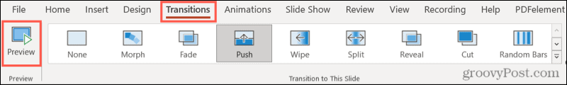 Cách sử dụng chuyển đổi trang trình bày trong Microsoft PowerPoint