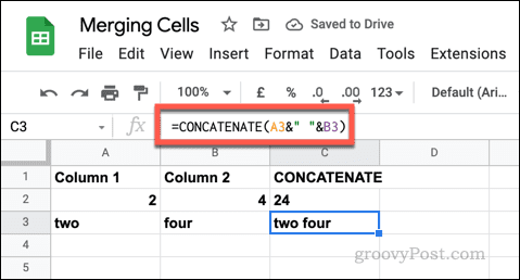 Cum să îmbinați și să dezbinați celulele în Foi de calcul Google