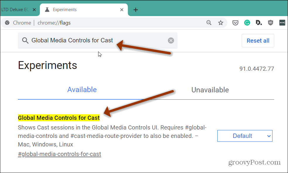 Chromecast-mediabediening uitschakelen in Google Chrome