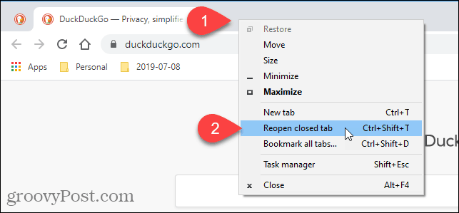 Cách mở các tab đã đóng gần đây trong Chrome, Firefox, Edge và Safari