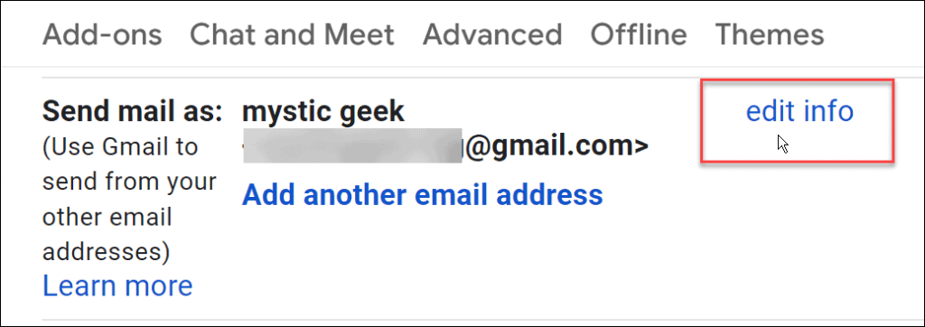 如何在 Gmail 中更改名稱
