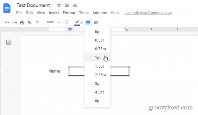 Come aggiungere e formattare una casella di testo in Google Docs