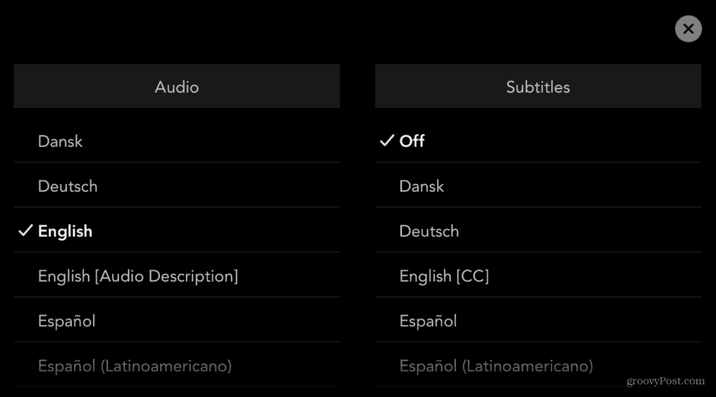 Cómo administrar subtítulos en Disney Plus