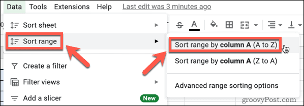 Comment supprimer des lignes vides dans Google Sheets