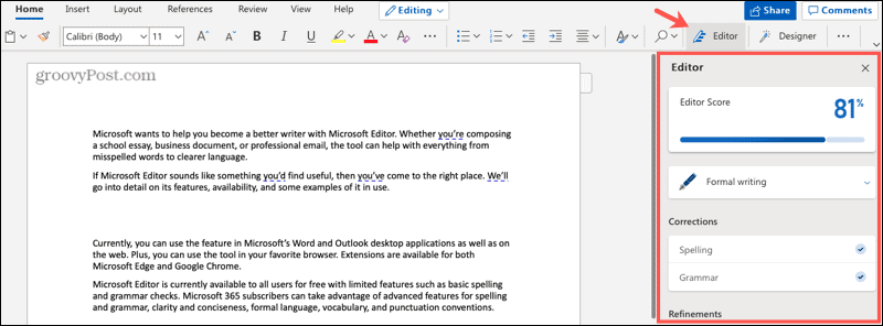 Wat is Microsoft Editor en wat kan het voor u doen?