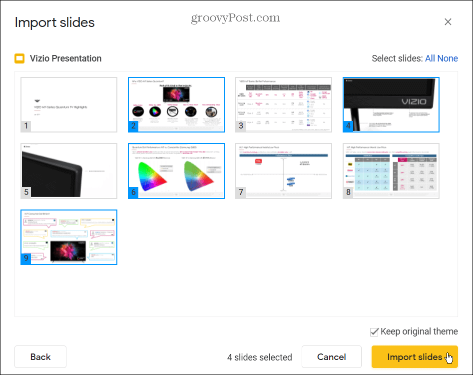 Cách chuyển đổi PowerPoint sang Google Trang trình bày