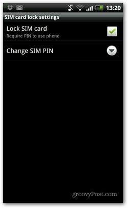 Android: de SIM-pincode uitschakelen of wijzigen?