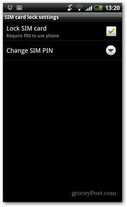 Android: SIM PIN 코드를 비활성화하거나 변경하는 방법