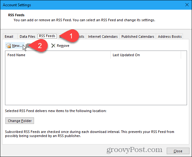 Microsoft Outlook에 RSS 피드를 추가하는 방법