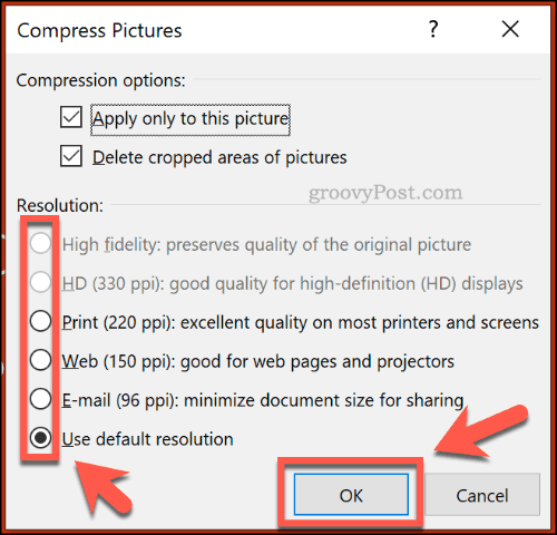 วิธีลดขนาดไฟล์ของงานนำเสนอ PowerPoint