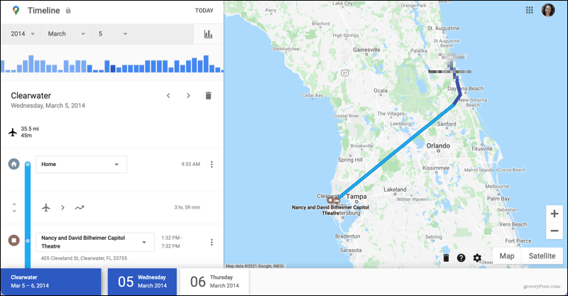 Cum să utilizați cronologia Google Maps ca jurnal de călătorie