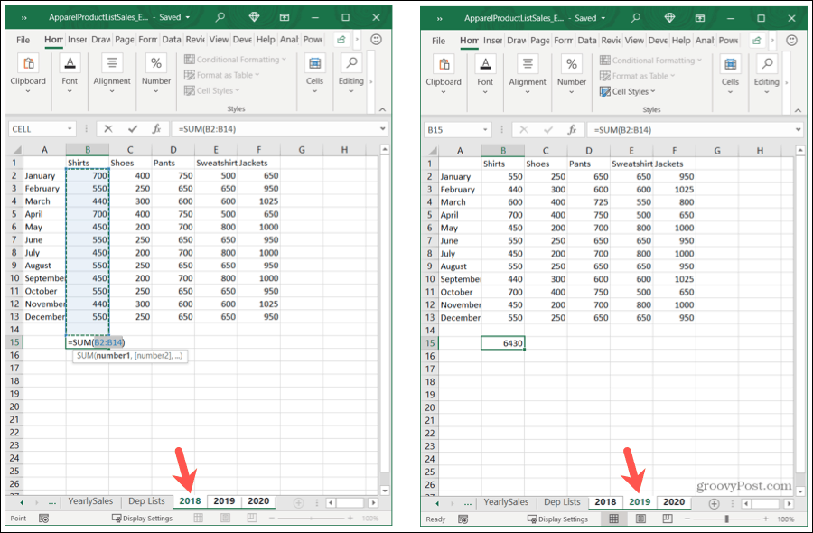 Excel 시트를 그룹화하는 방법과 원하는 이유