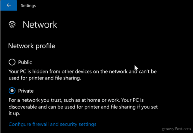Cum să vă schimbați profilul de rețea la public sau privat în Windows 10