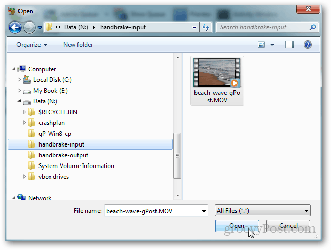 Como converter MOV para MP4, M4V ou MKV