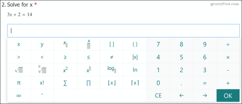 如何在 Microsoft Forms 中創建數學測驗