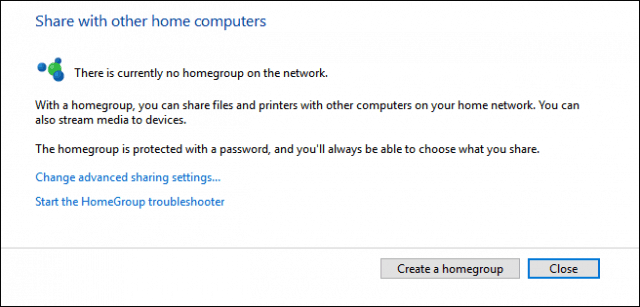 Cara Mencipta dan Menyertai HomeGroup dalam Windows 10