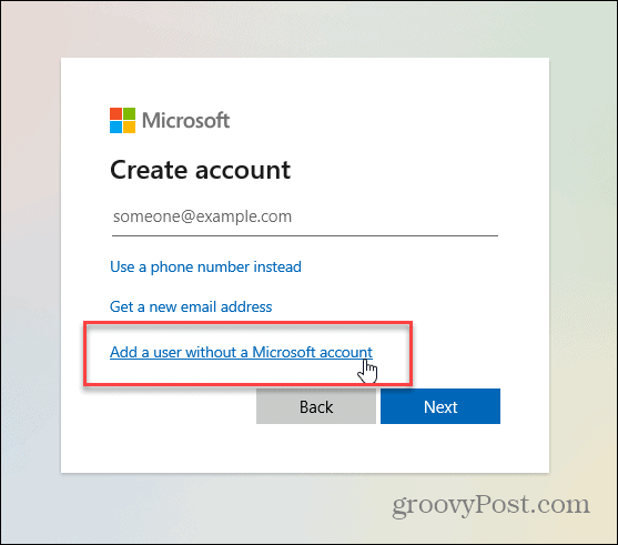 Een lokaal gebruikersaccount toevoegen op Windows 11