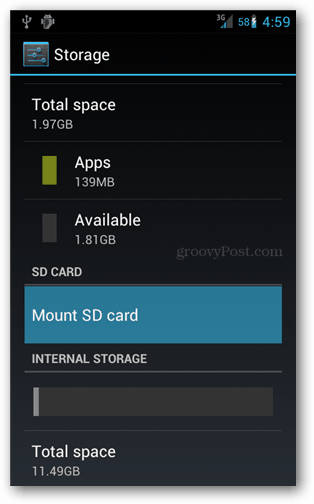 Cum să demontați un card SD Android înainte de a-l scoate