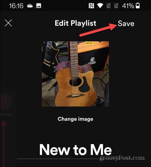 Cum să schimbați imaginea listei de redare Spotify