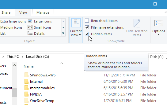Cara Menunjukkan Fail dan Folder Tersembunyi dalam Windows 10