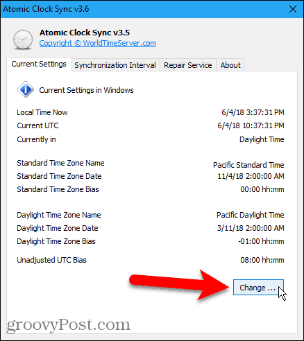 So synchronisieren Sie die Uhr in Windows 10 mit Internet- oder Atomzeit