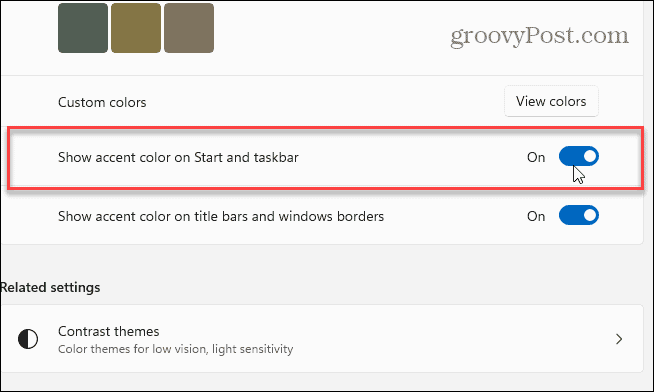 如何更改 Windows 11 開始菜單和任務欄顏色