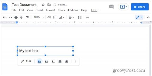 Comment ajouter et formater une zone de texte dans Google Docs