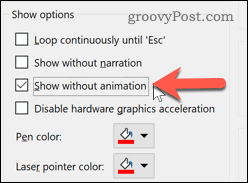 PowerPoint 프레젠테이션에서 애니메이션을 제거하는 방법