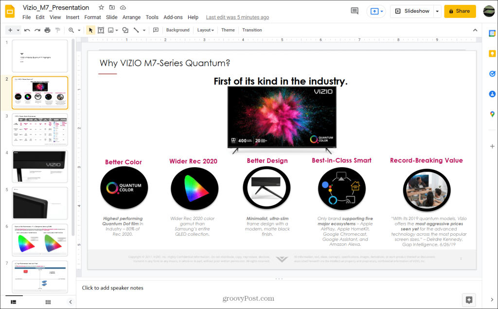 Een PowerPoint converteren naar Google Slides