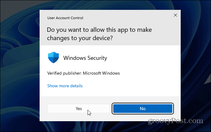 Windows 11 でユーザー アカウント制御 (UAC) を無効にする方法