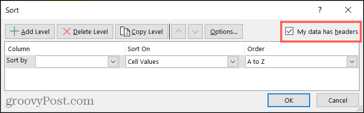 Cách sử dụng Tính năng sắp xếp tùy chỉnh trong Microsoft Excel