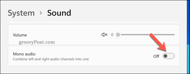 Cách bật hoặc tắt âm thanh đơn âm trên Windows 11