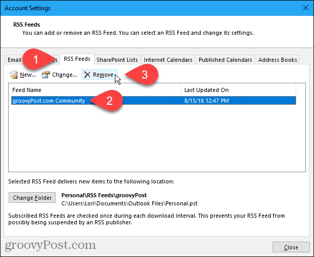 Microsoft Outlook에 RSS 피드를 추가하는 방법