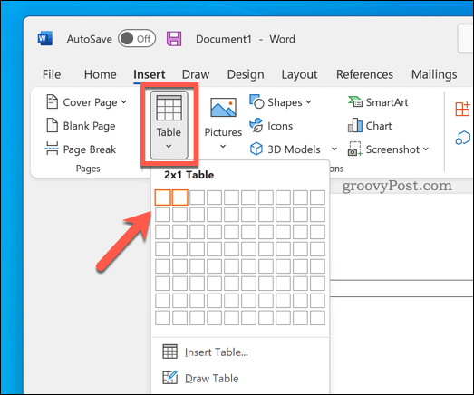 Come dividere a metà un documento di Word