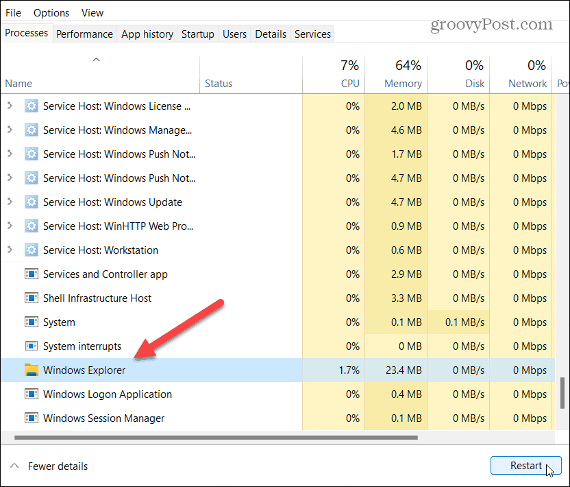 Windows 11 파일 탐색기가 작동하지 않습니까?  7 수정