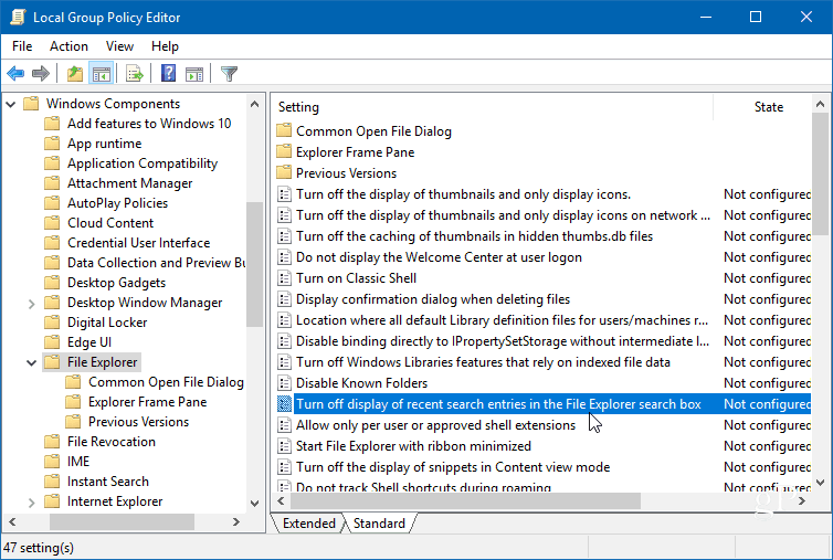 Como limpar, excluir ou desativar o histórico de pesquisa do Windows 10 File Explorer