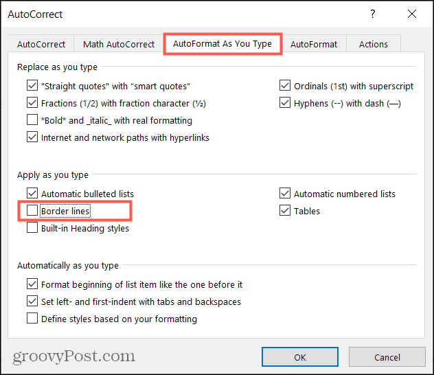 So entfernen Sie eine horizontale Linie in Microsoft Word